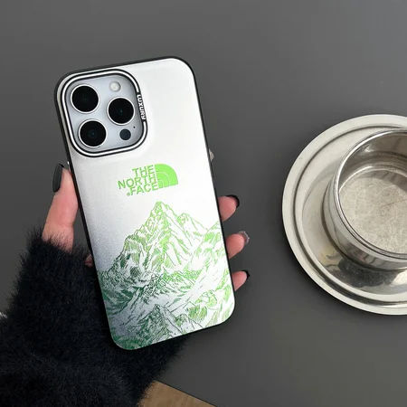 the north face three - tone silver iphone case