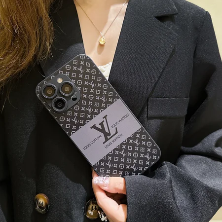 matte glass LV phone case