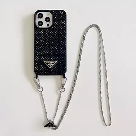 prada all - over rhinestone crossbody iphone case