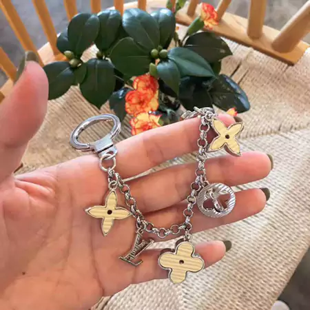 Louis Vuitton colorful plum blossom long keychain