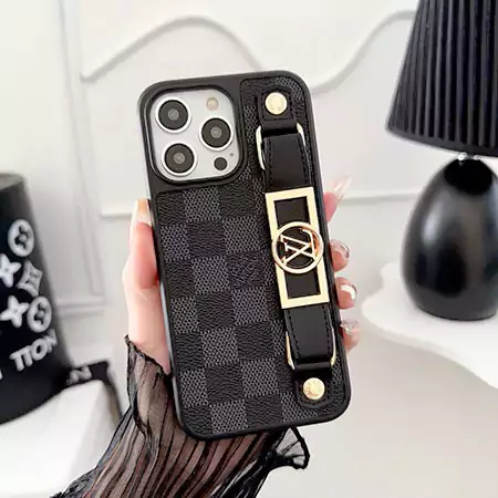 louis vuitton leather - covered dauphine wrist strap iphone case