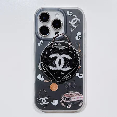 matte black chanel style iphone case