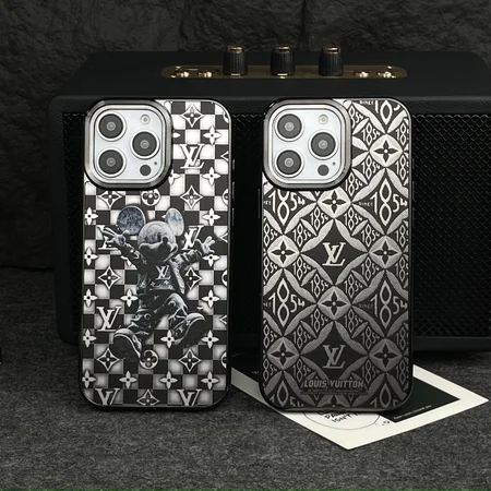 silver - hot - stamping electroplated LV phone case