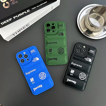 the north face supreme blue green black iphone case