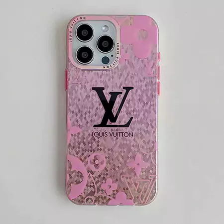 pink sakura - themed LV alphabet iPhone case