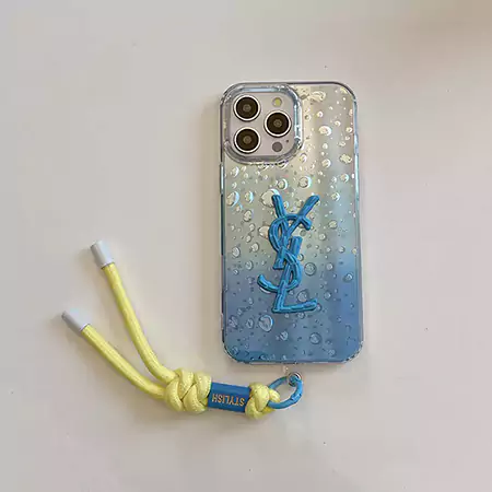 yves saint laurent colorful gradient droplet bracelet iphone case