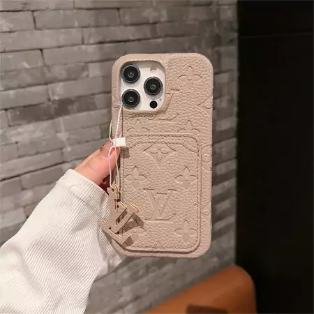louis vuitton multi - color litchi texture card holder iphone case