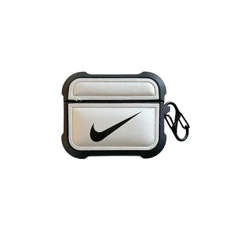 Nike - inspired black & white down jacket - style AirPods case