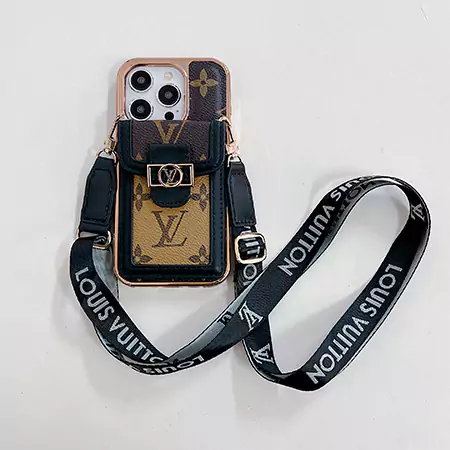 louis vuitton square logo electroplated card holder iphone case