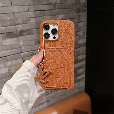 louis vuitton multi - color litchi texture card holder iphone case