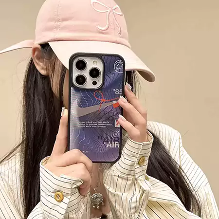 nike geometric blue iphone case