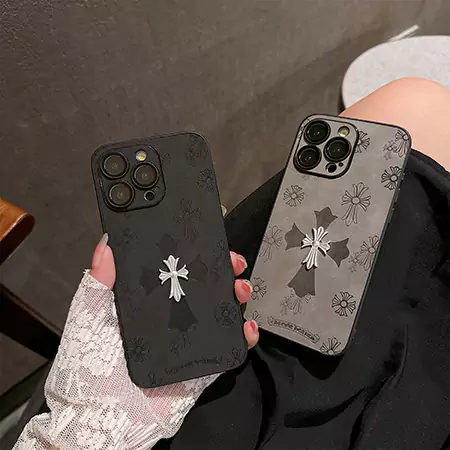 chrome hearts metal logo iphone case