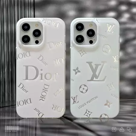 louis vuitton dior white - theme printed logo iphone case