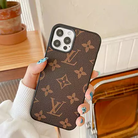 louis vuitton monogram full-wrap leather iphone 16/16pro/pro max case