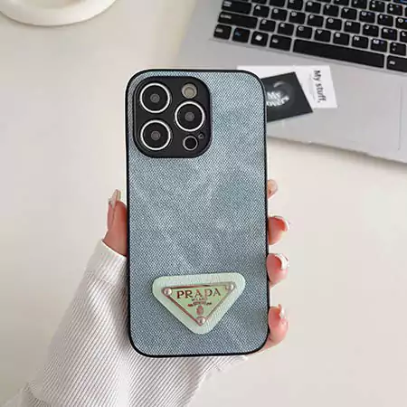 prada denim-texture iphone 16/16pro/pro max case