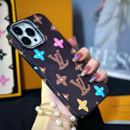 louis vuitton rhinestone lens colorful monogram iphone case