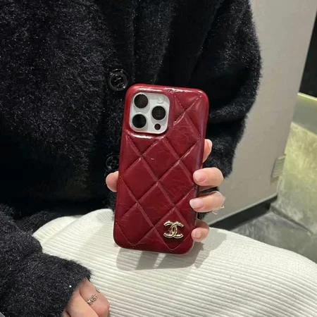 chanel glossy patent leather quilted iphone case