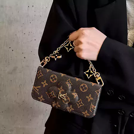 bracelet - attached leather monogram LV iPhone case