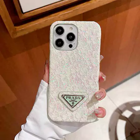 prada glitter lace trim iphone 16/16pro/pro max case