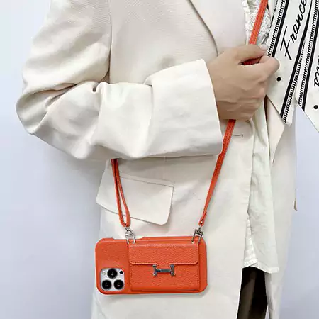 Hermès pebble grain phone case