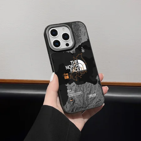 The North Face - inspired black - base iPhone case