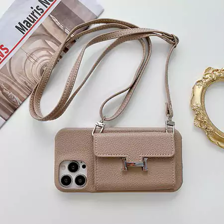 Hermès pebble grain phone case