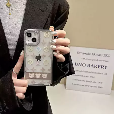 louis vuitton crystal - embellished transparent iphone case