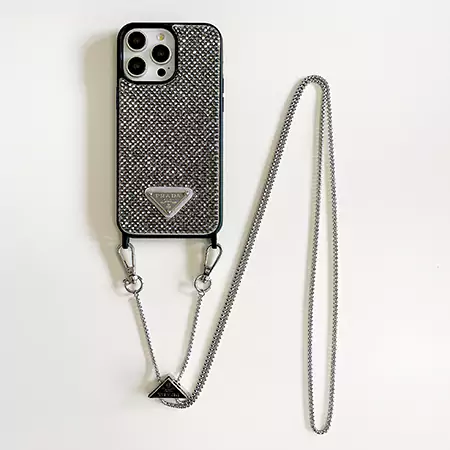 prada all - over rhinestone crossbody iphone case