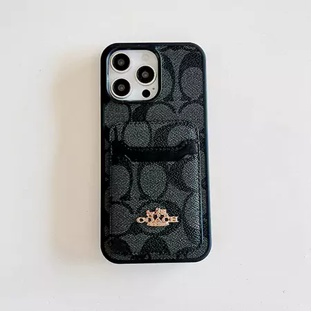 coach monogram card holder iphone case