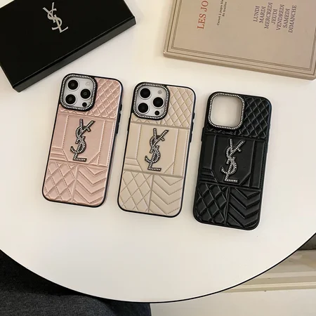 ysl smooth calfskin rhinestone camera lens iphone case