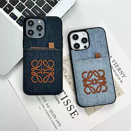 loewe denim card slot iphone 16/16pro/pro max case