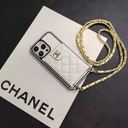 chanel quilted chain - attached iphone case