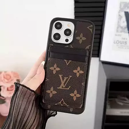 louis vuitton minimalist - style double - layer card - holder iphone case