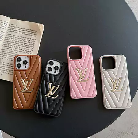 louis vuitton electroplated v - pattern iphone case
