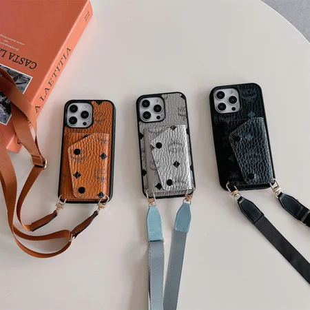 mcm cross - body card - holder iphone case