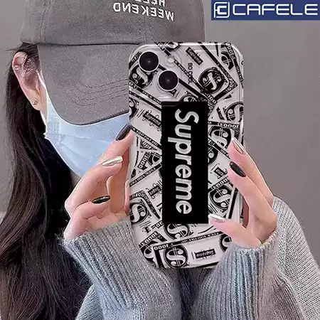 supreme transparent iphone case