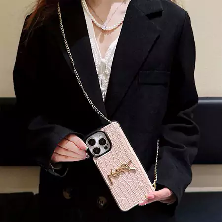 ysl crocodile - embossed cross - body card - slot iphone case