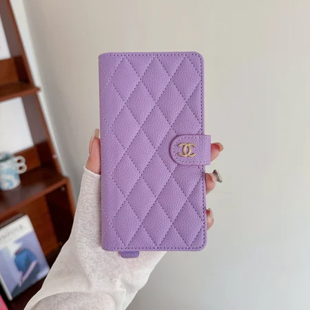 chanel magnetic quilted embroidered wrist leather iphone case