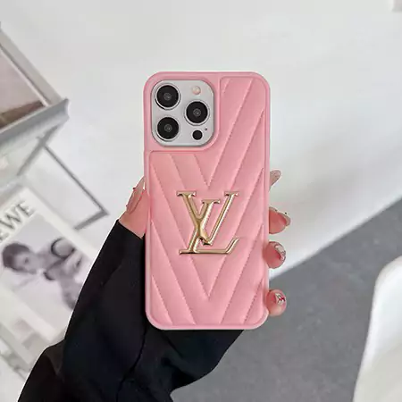 louis vuitton electroplated v - pattern iphone case