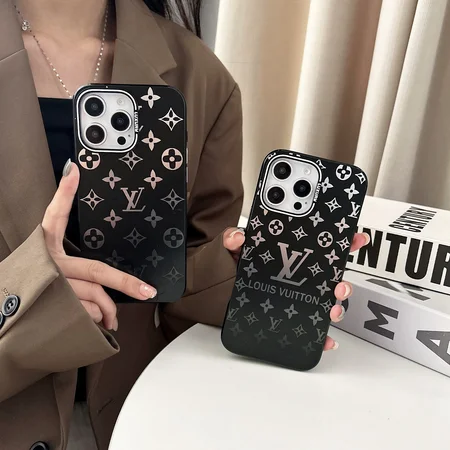 LV black monogram iPhone case