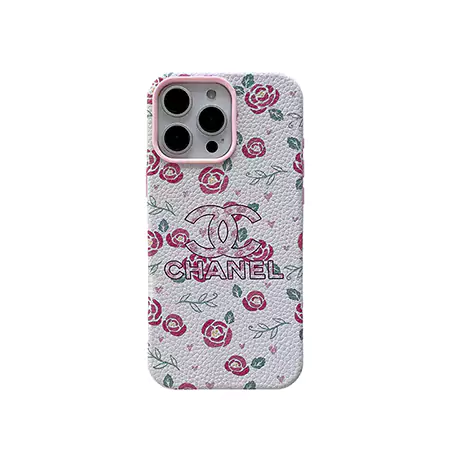 chanel all around litchi grain floral iphone case