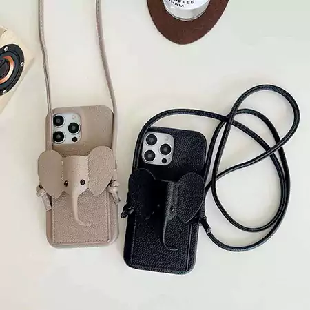 loewe elephant trunk cardholder crossbody iphone 16/16pro/pro max case