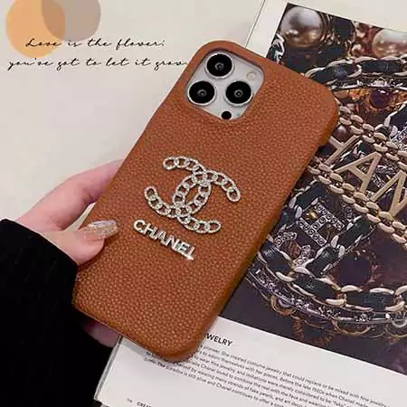 chanel 5-color diamond silver logo iphone 16/16pro/pro max case