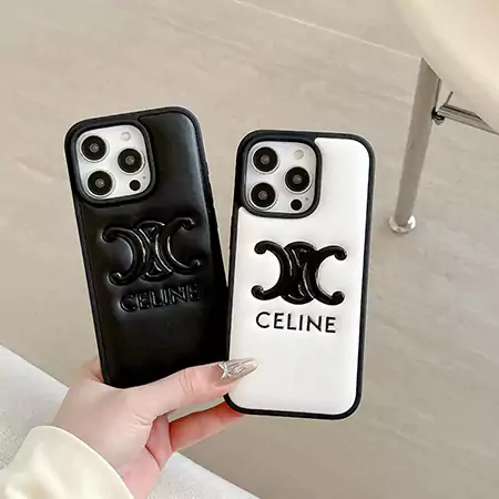 celine logo - embossed iphone case