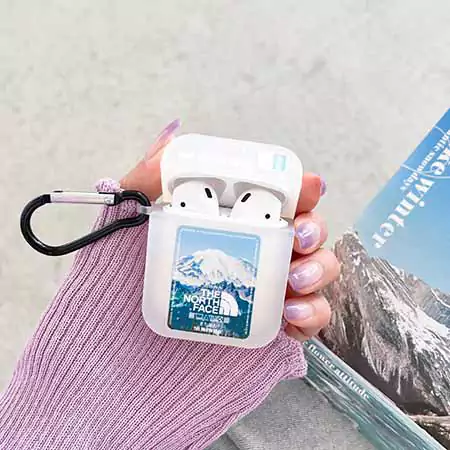 The North Face logo & snow mountain AirPods case