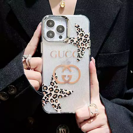 chanel dior gucci glitter leopard - print transparent iphone case