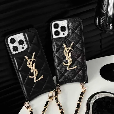 ysl quilted cross - body chain iphone case