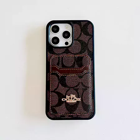 coach monogram card holder iphone case