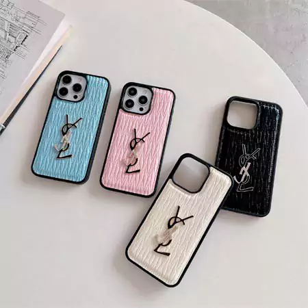 YSL wrinkled leather iphone case