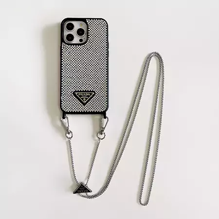 prada all - over rhinestone crossbody iphone case